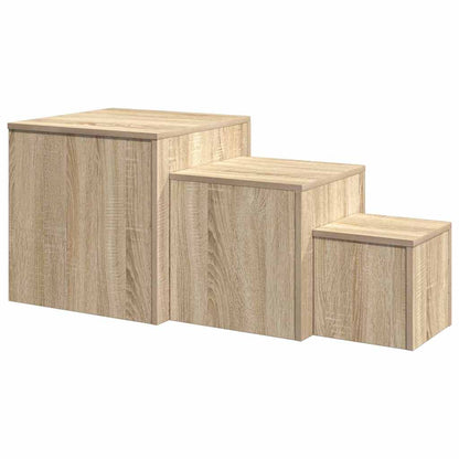 Beistelltische 3 Stk. Sonoma-Eiche Holzwerkstoff