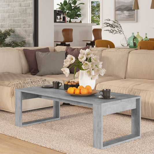 Couchtisch Betongrau 110x50x35 cm Holzwerkstoff