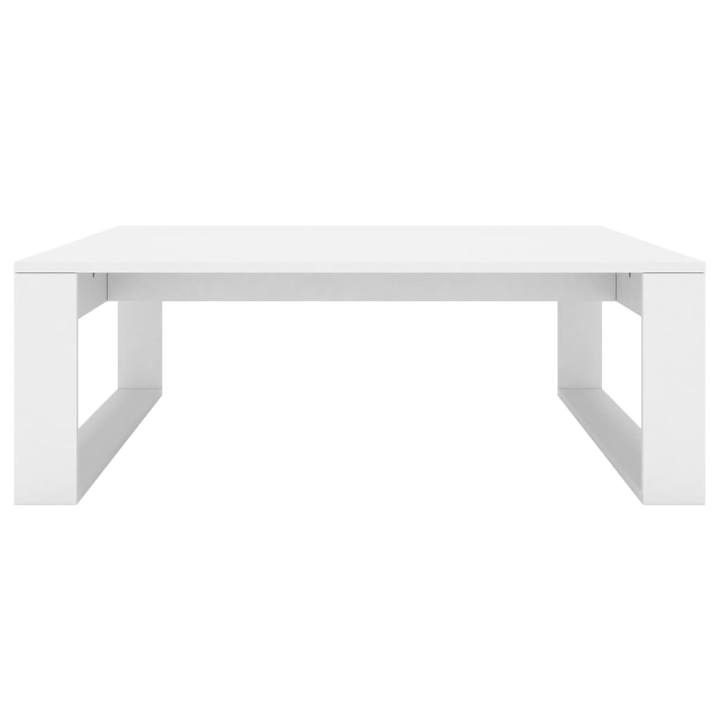 Table basse blanche 100x100x35 cm en bois