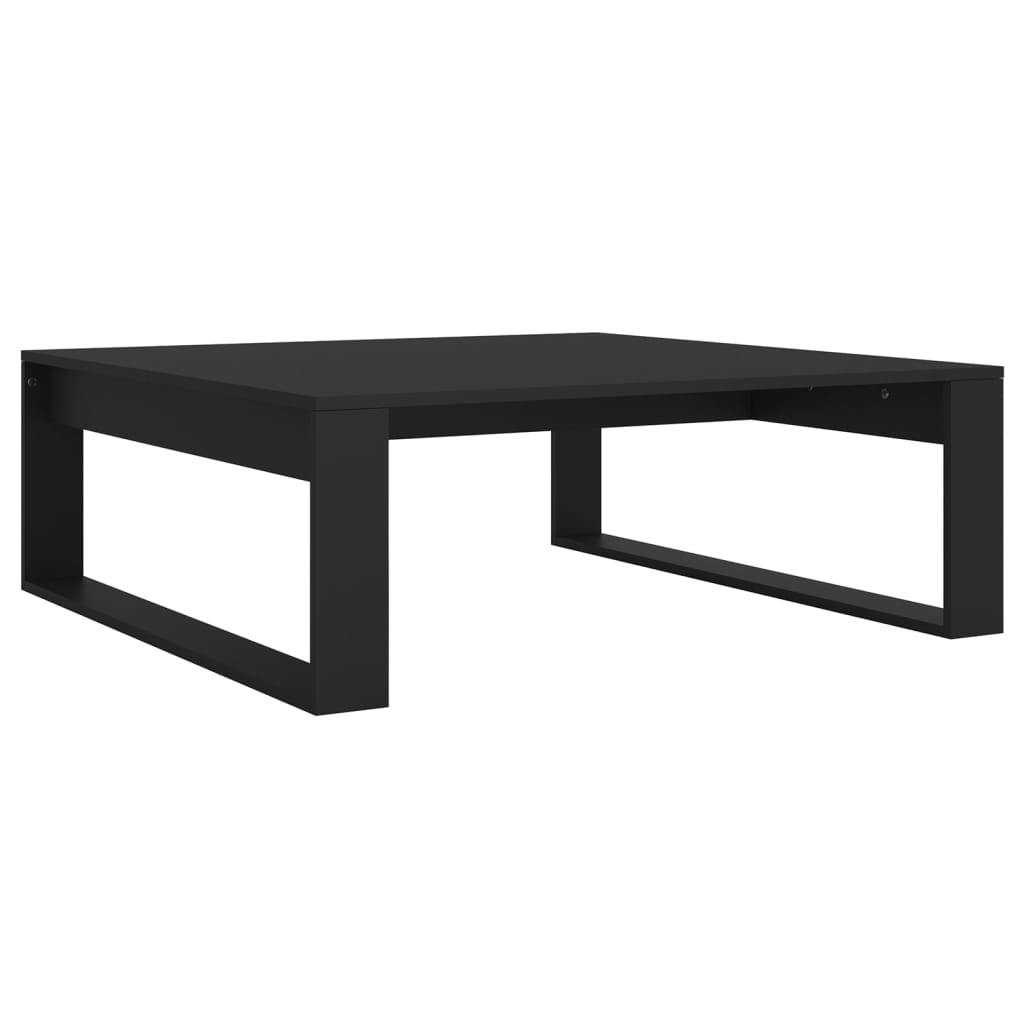 Coffee Table Black 100x100x35 cm Wood Material