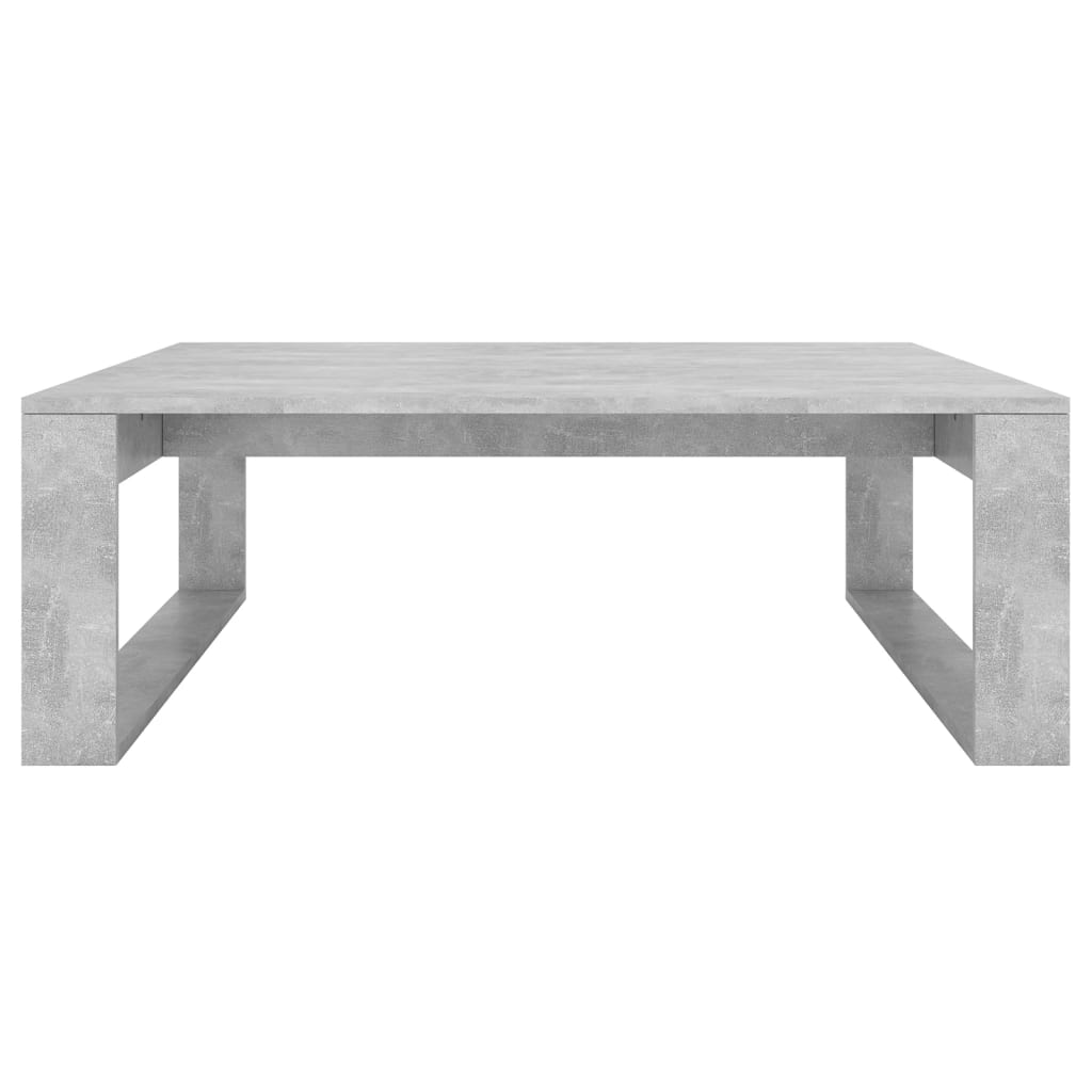 Table basse gris béton 100x100x35 cm en bois