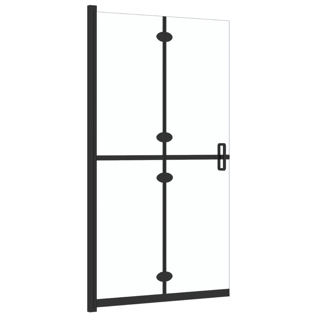 Faltbare begehbare Duschwand Transparentes ESG Glas 90x190 cm