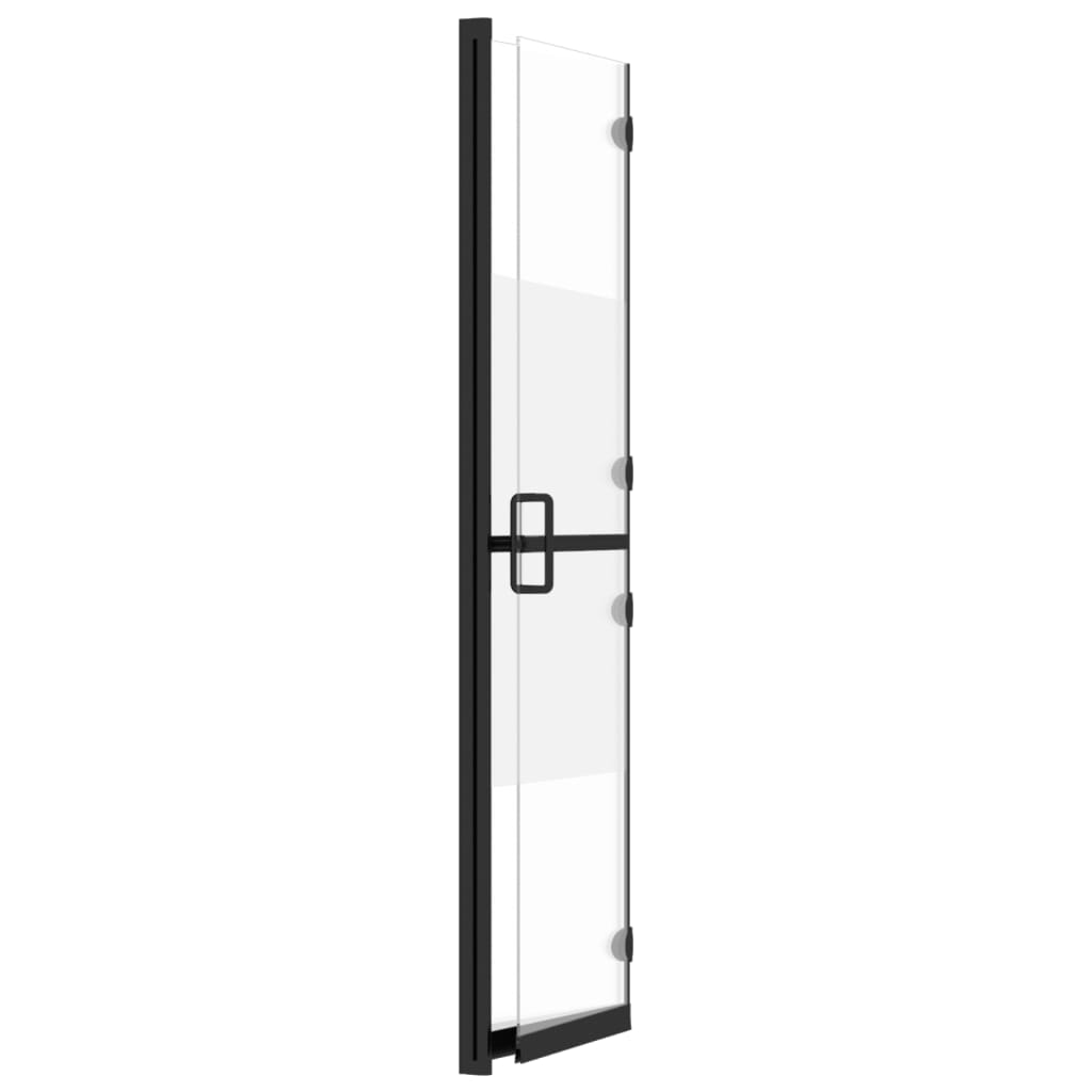 Faltbare begehbare Duschwand Halbmattiertes ESG-Glas 70x190 cm