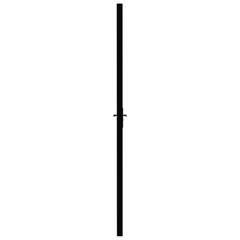 Innentür ESG Glas und Aluminium 93x201,5 cm Schwarz