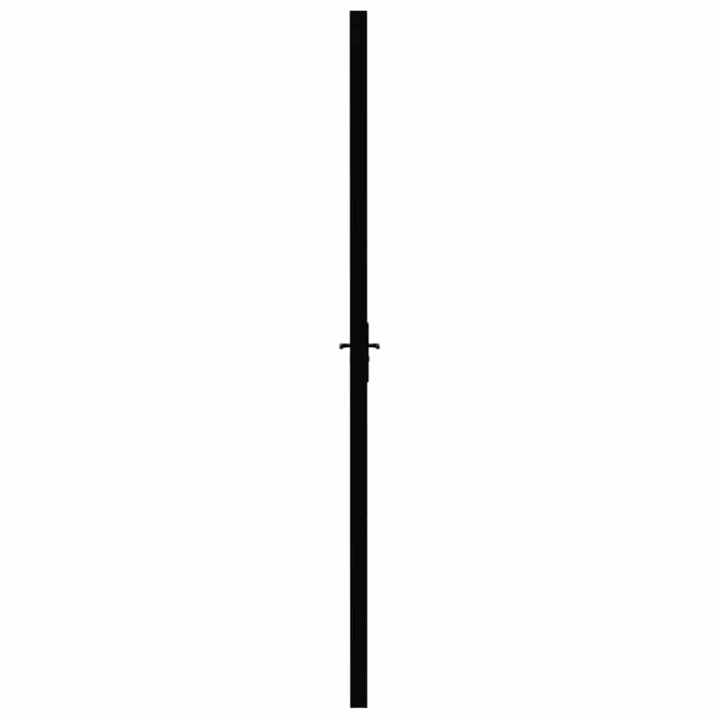 Innentür ESG Glas und Aluminium 93x201,5 cm Schwarz