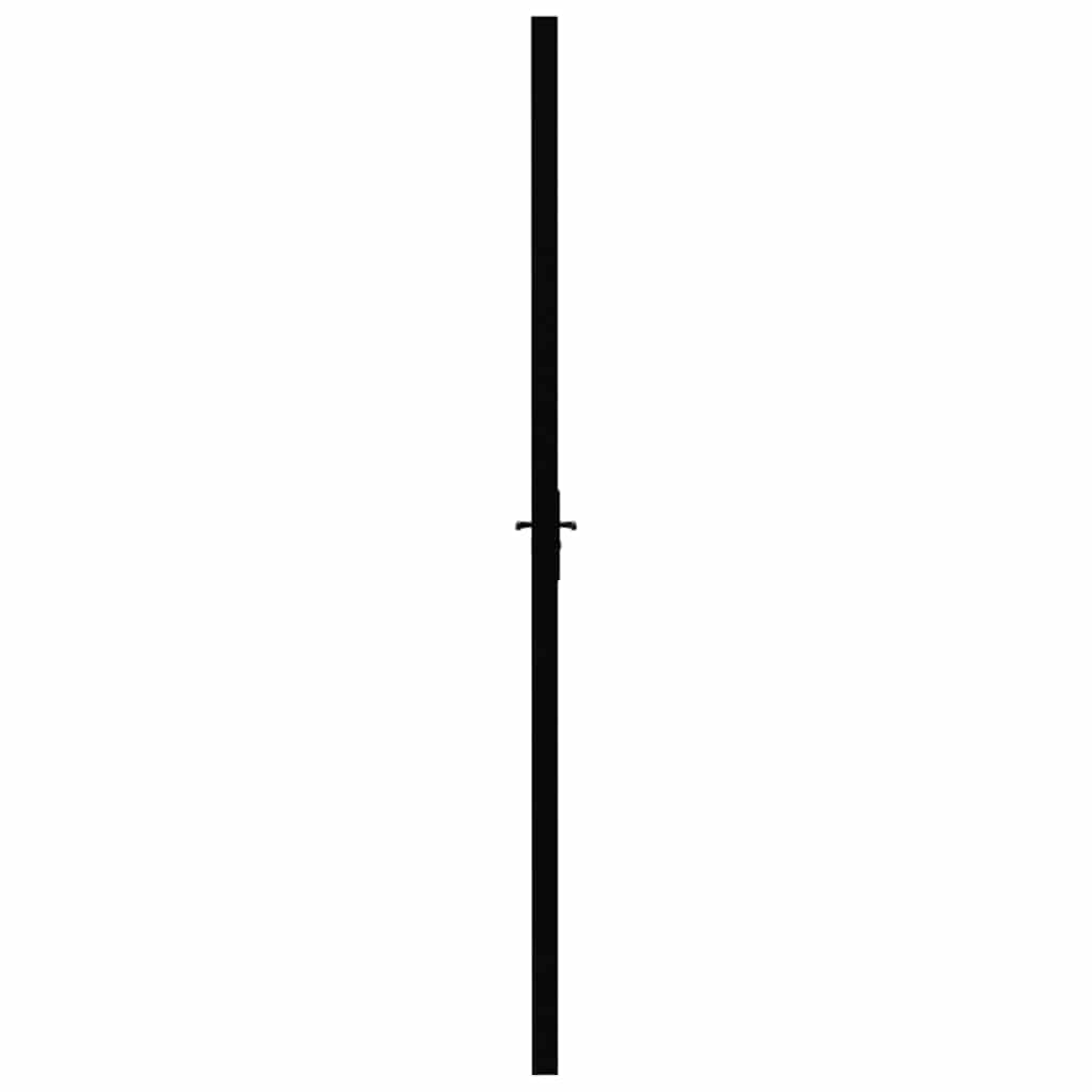 Innentür ESG Glas und Aluminium 93x201,5 cm Schwarz