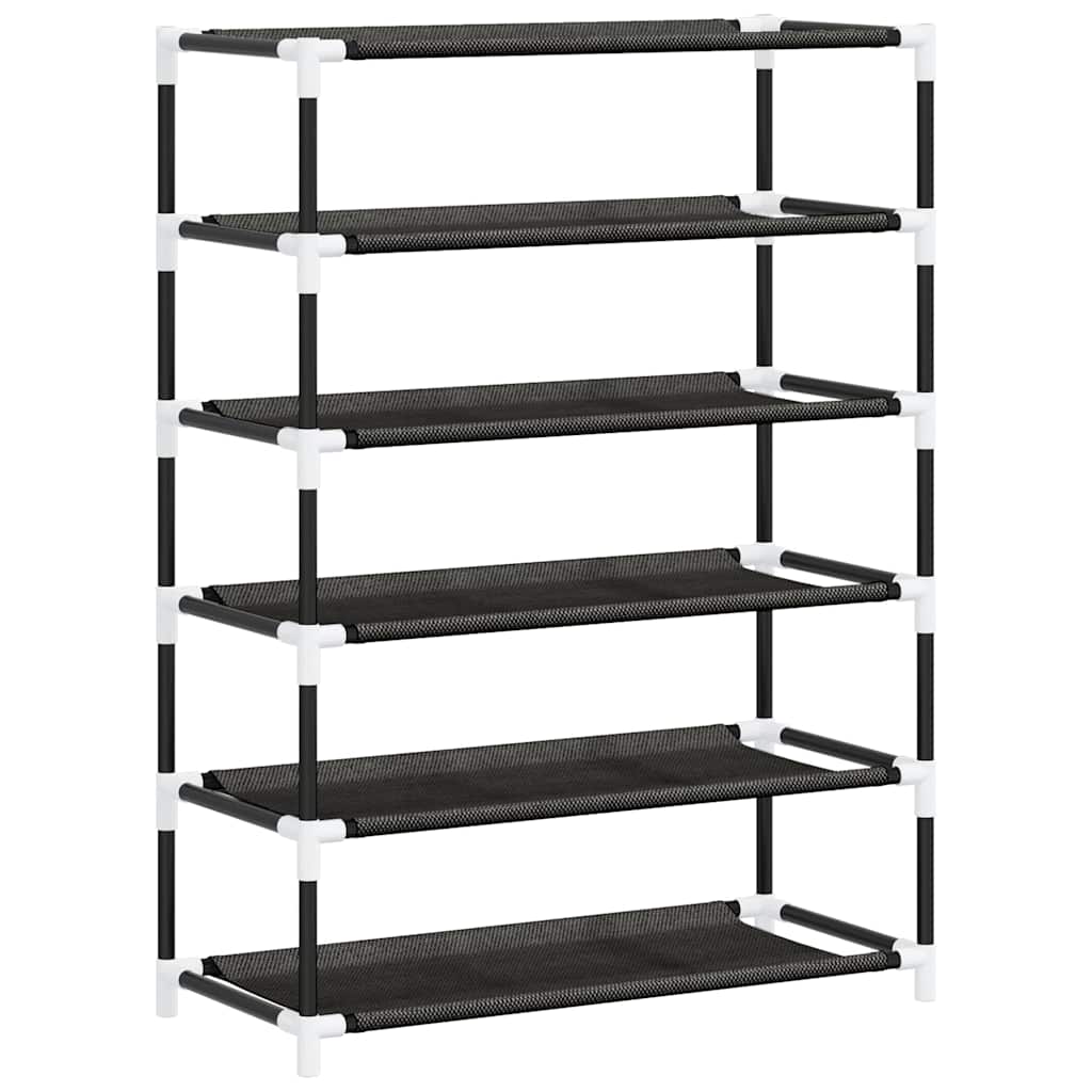 Schuhschrank Schwarz 60x28x90 cm Stoff