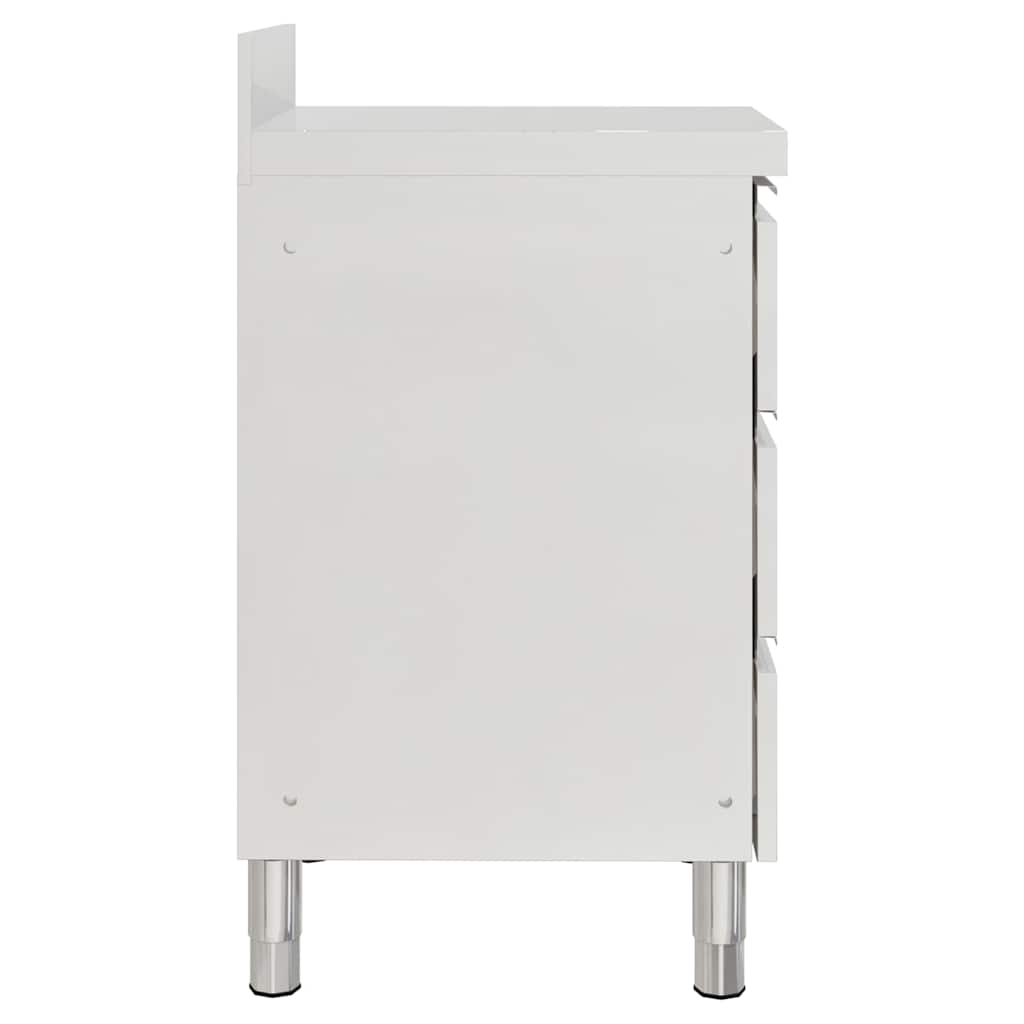 Gewerbe-Küchenschrank mit 3 Schubladen 50x60x96 cm