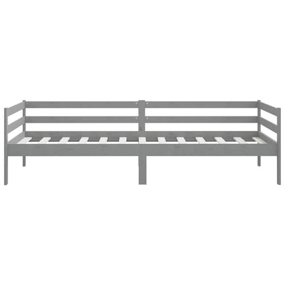 Tagesbett Grau Massivholz Kiefer 90x200 cm