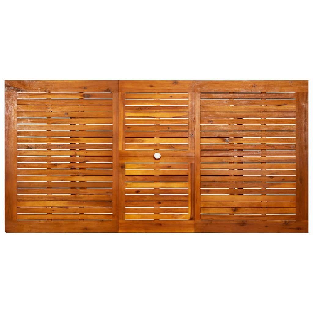 Table à manger de jardin (150-200)x100x75 cm en bois d'acacia massif
