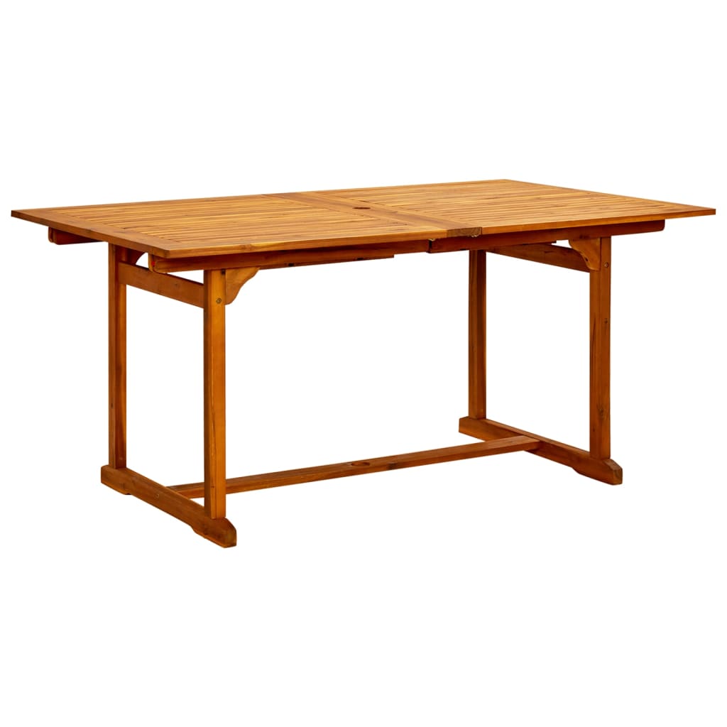 Garten-Esstisch (160-240)x100x75 cm Massivholz Akazie