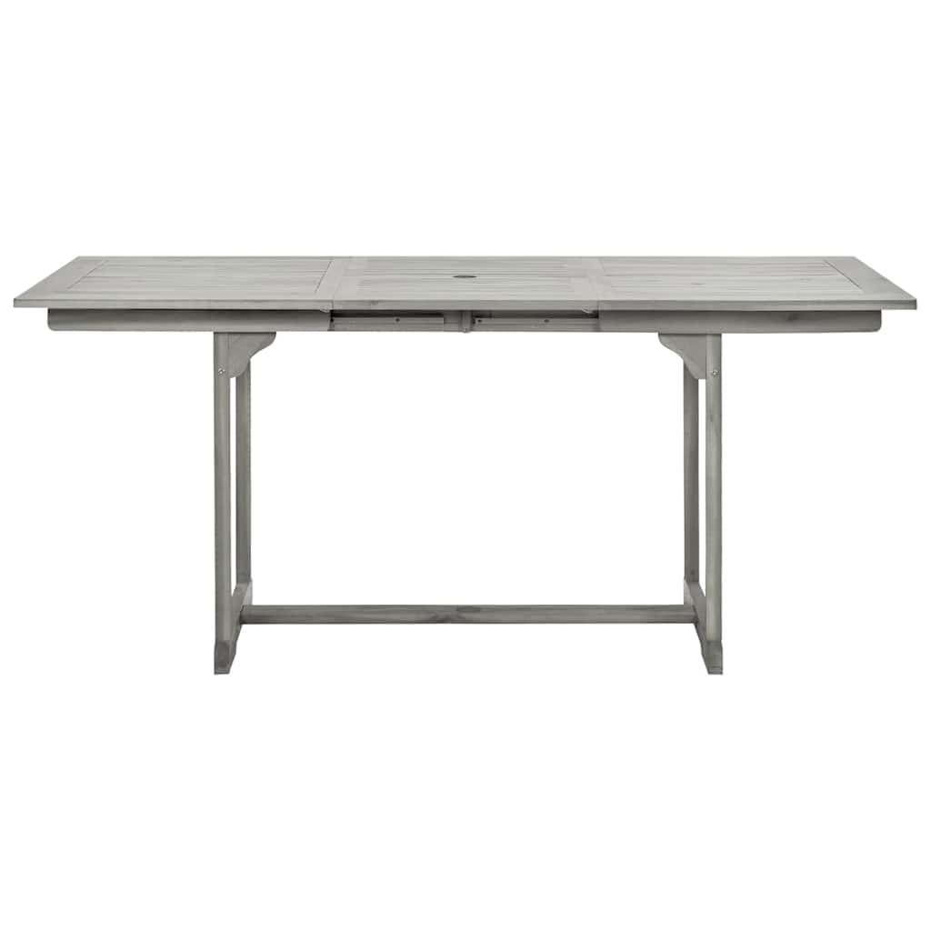 Garten-Esstisch (120-170)x80x75 cm Massivholz Akazie