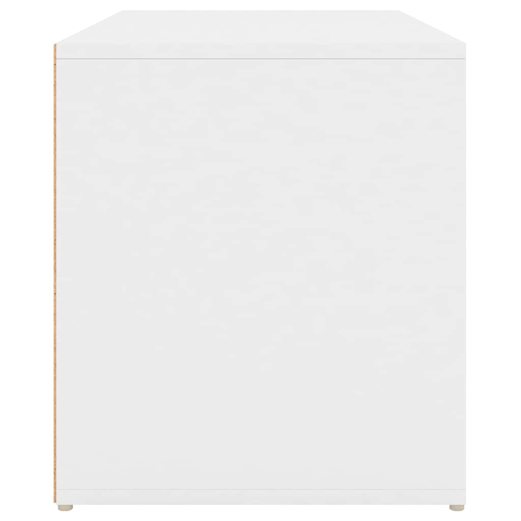 Flurbank 80x40x45 cm Weiß Holzwerkstoff