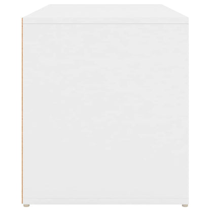 Flurbank 80x40x45 cm Weiß Holzwerkstoff