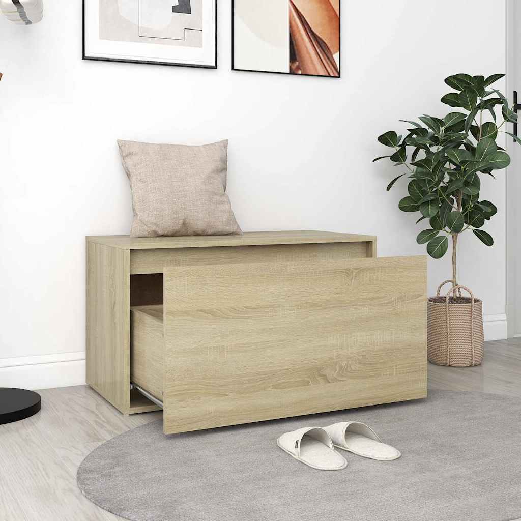 Flurbank 80x40x45 cm Sonoma-Eiche Holzwerkstoff