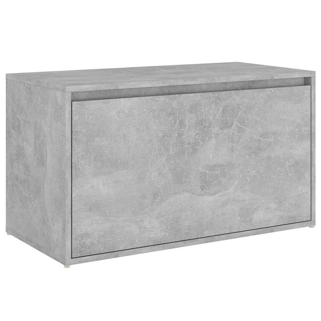 Flurbank 80x40x45 cm Betongrau Holzwerkstoff
