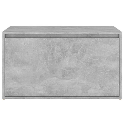 Flurbank 80x40x45 cm Betongrau Holzwerkstoff