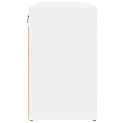 Schuhschrank 77,5 x 30 x 51 cm Holzwerkstoff Weiß