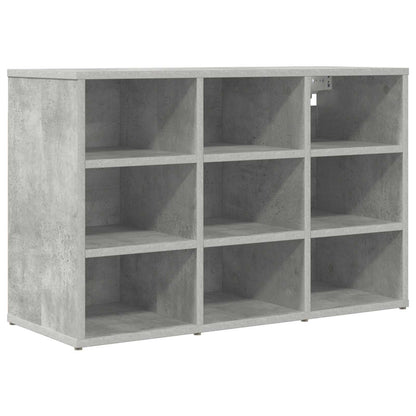 Schuhschrank 77,5 x 30 x 51 cm Holzwerkstoff Betongrau