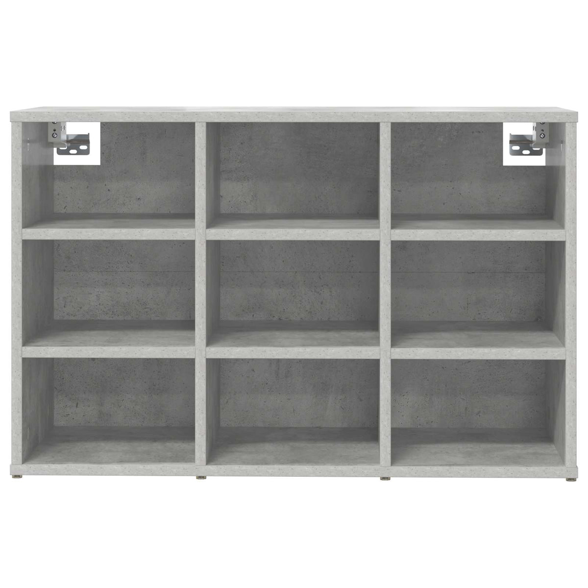 Schuhschrank 77,5 x 30 x 51 cm Holzwerkstoff Betongrau