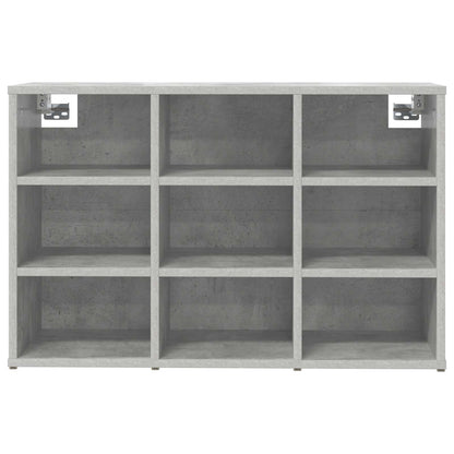Schuhschrank 77,5 x 30 x 51 cm Holzwerkstoff Betongrau
