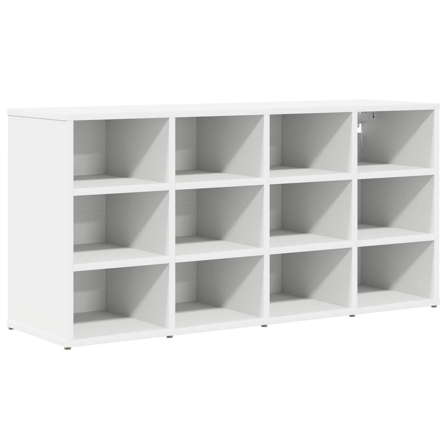 Schuhschrank 103 x 30 x 51 cm Holzwerkstoff Weiß