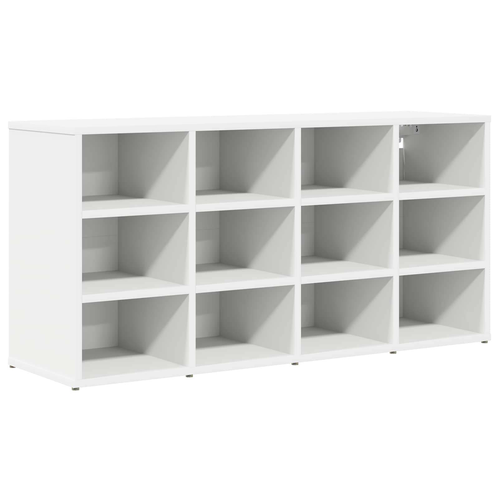 Schuhschrank 103 x 30 x 51 cm Holzwerkstoff Weiß
