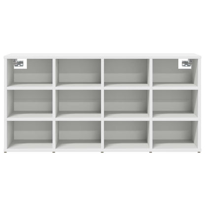 Schuhschrank 103 x 30 x 51 cm Holzwerkstoff Weiß