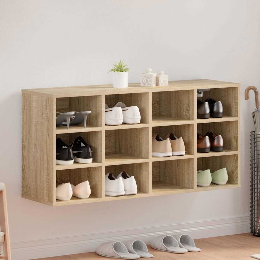 Schuhschrank Sonoma-Eiche 103 x 30 x 51 cm Holzwerkstoff