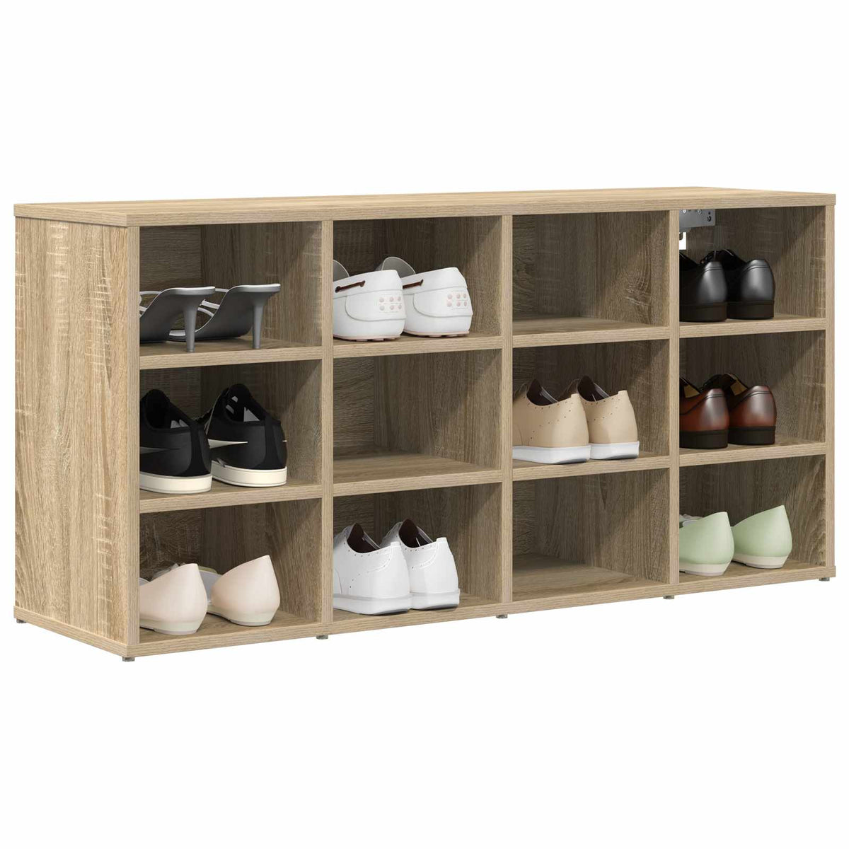Schuhschrank 103 x 30 x 51 cm Holzwerkstoff Sonoma-Eiche