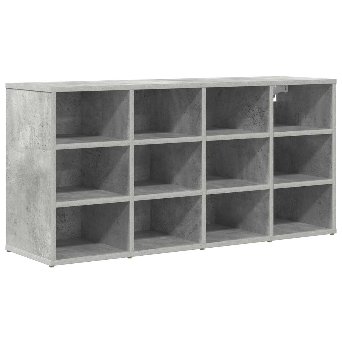 Schuhschrank 103 x 30 x 51 cm Holzwerkstoff Betongrau