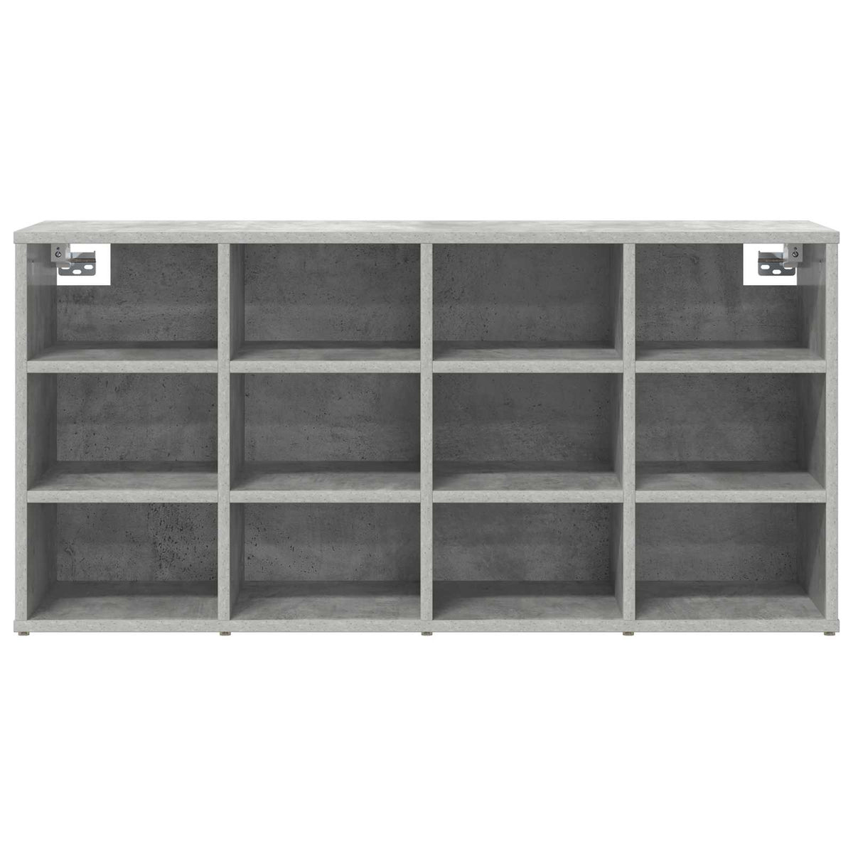 Schuhschrank 103 x 30 x 51 cm Holzwerkstoff Betongrau