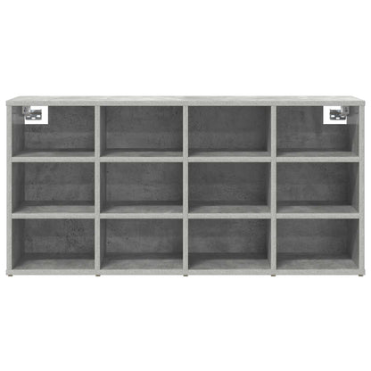Schuhschrank 103 x 30 x 51 cm Holzwerkstoff Betongrau