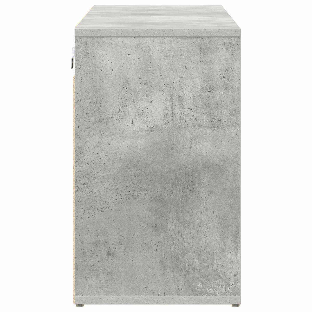 Schuhschrank 103 x 30 x 51 cm Holzwerkstoff Betongrau