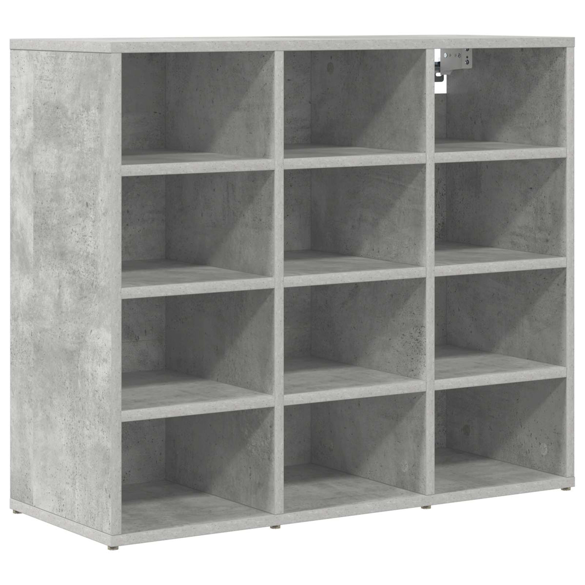 Schuhschrank 77,5 x 30 x 67 cm Holzwerkstoff Betongrau
