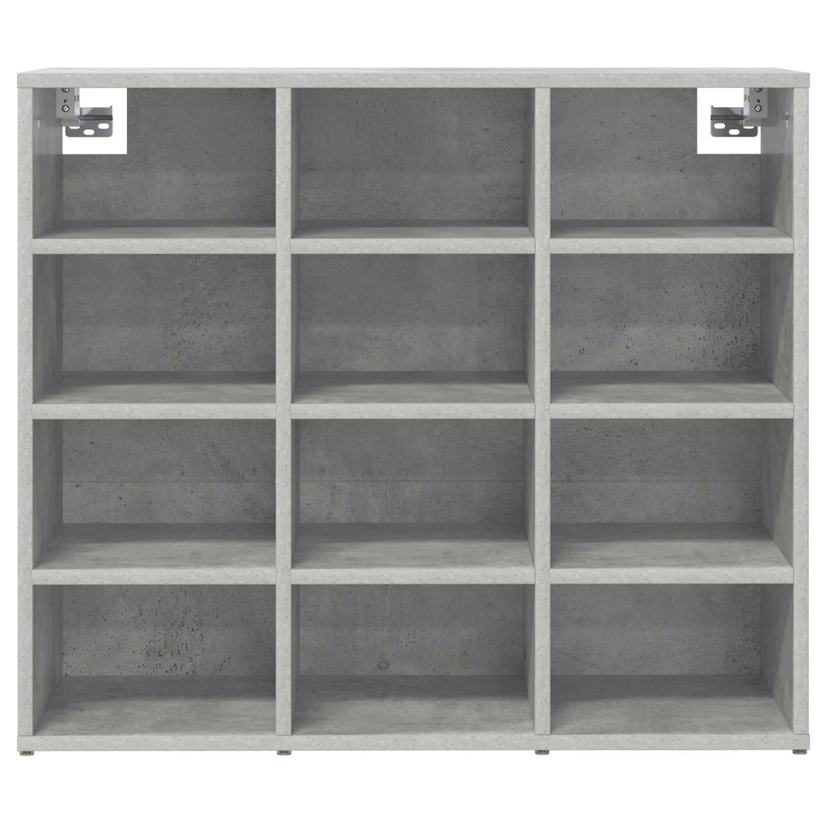 Schuhschrank 77,5 x 30 x 67 cm Holzwerkstoff Betongrau