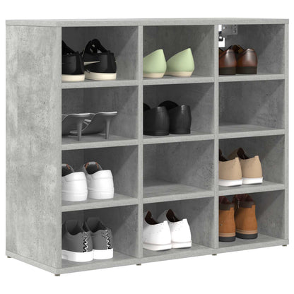 Schuhschrank 77,5 x 30 x 67 cm Holzwerkstoff Betongrau