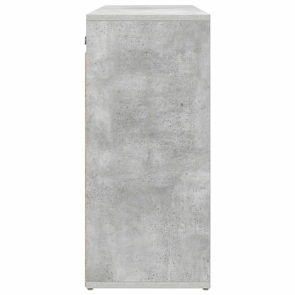 Schuhschrank 77,5 x 30 x 67 cm Holzwerkstoff Betongrau