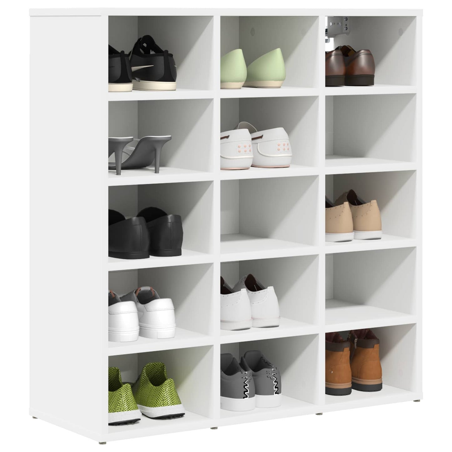 Schuhschrank 77,5 x 30 x 83,5 cm Holzwerkstoff Weiß