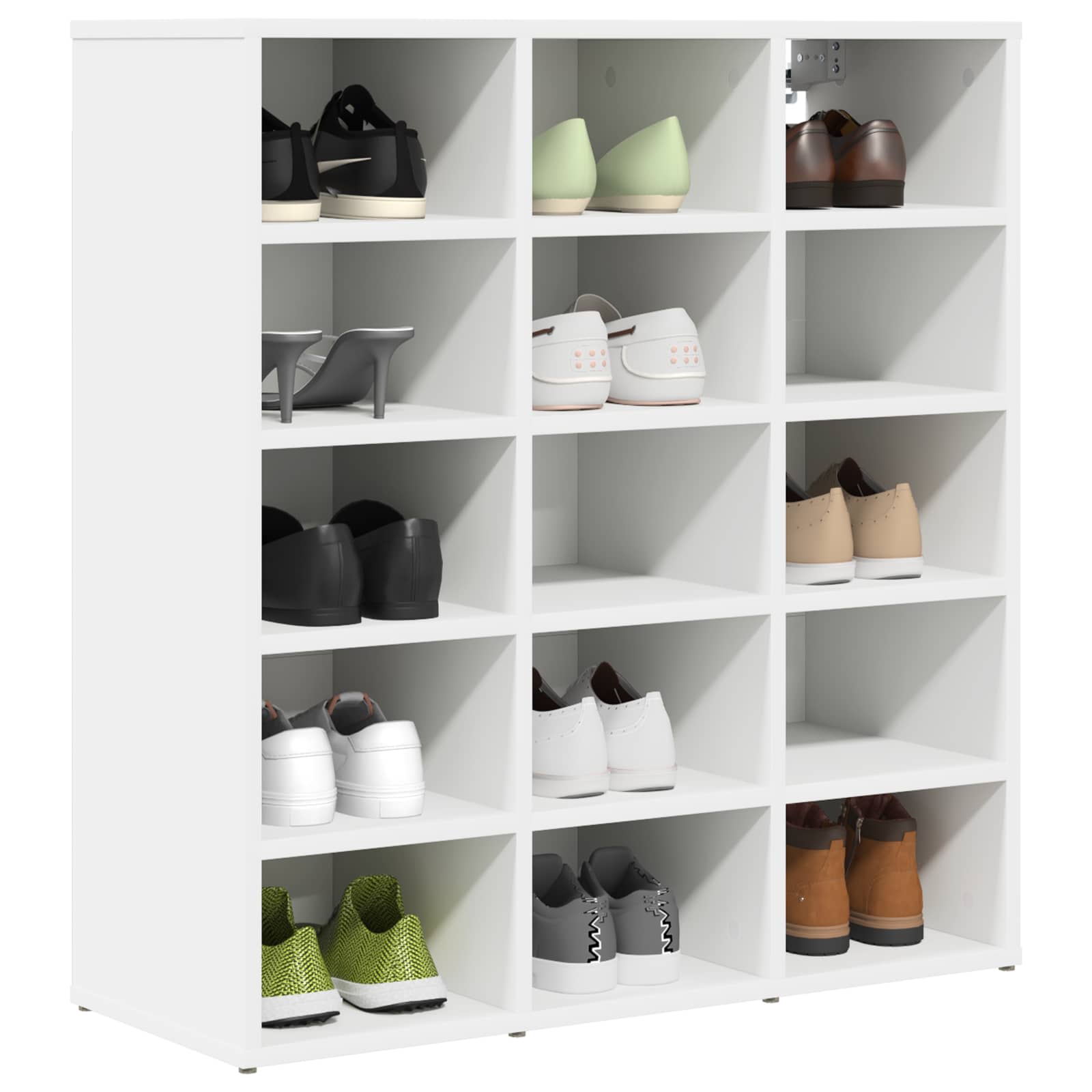 Schuhschrank 77,5 x 30 x 83,5 cm Holzwerkstoff Weiß