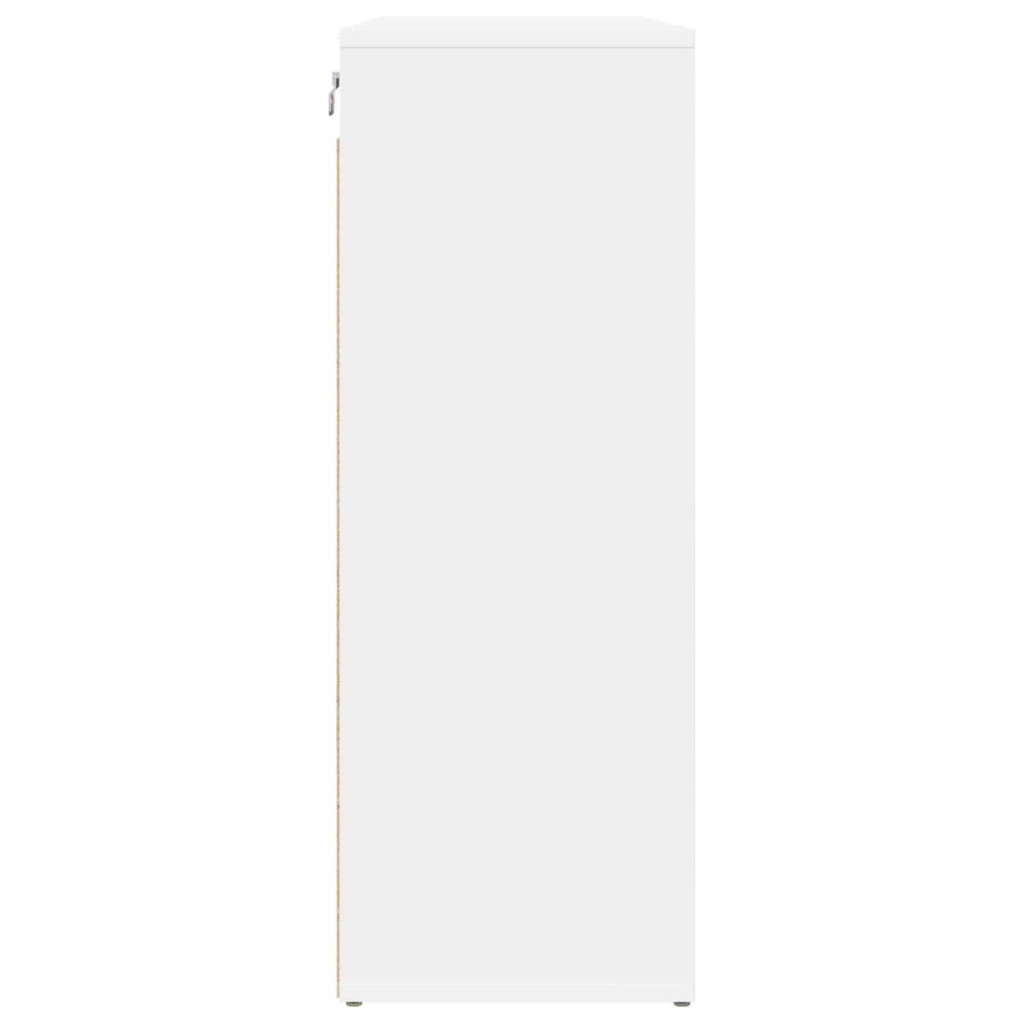 Schuhschrank 77,5 x 30 x 83,5 cm Holzwerkstoff Weiß