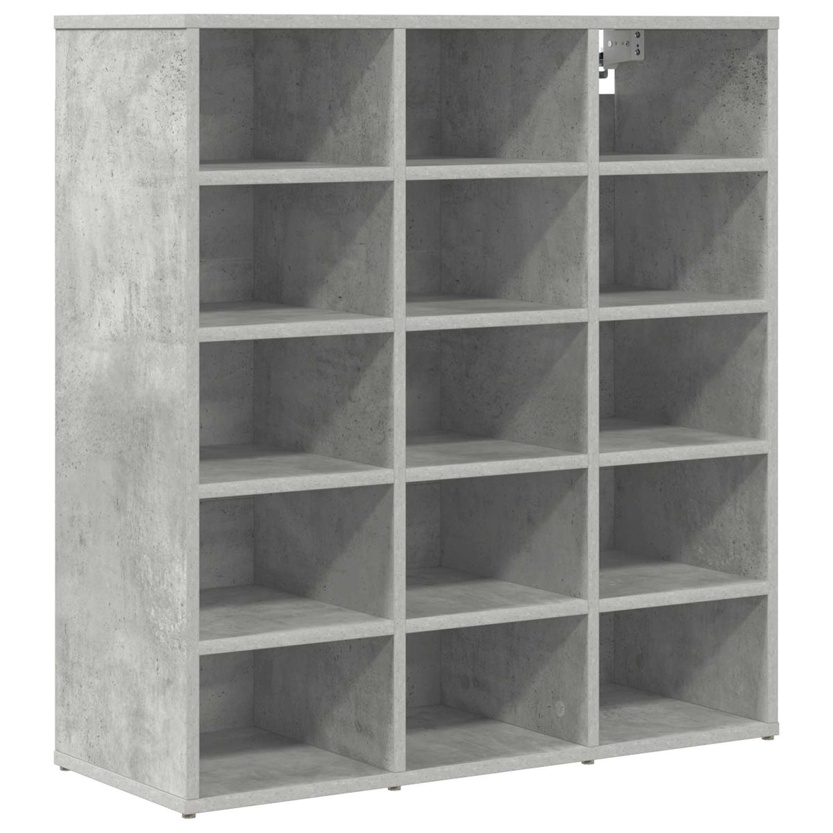 Schuhschrank 77,5 x 30 x 83,5 cm Holzwerkstoff Betongrau