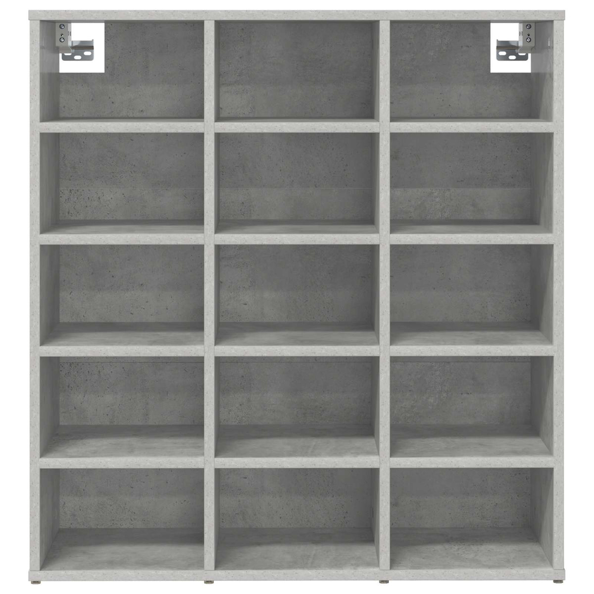 Schuhschrank 77,5 x 30 x 83,5 cm Holzwerkstoff Betongrau