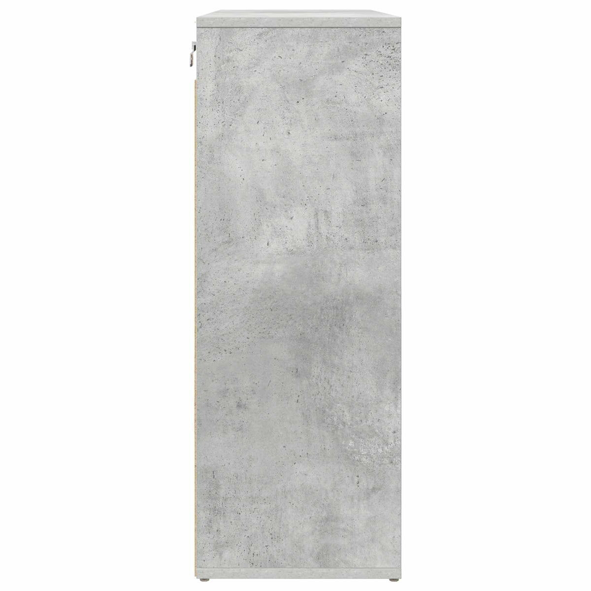 Schuhschrank 77,5 x 30 x 83,5 cm Holzwerkstoff Betongrau