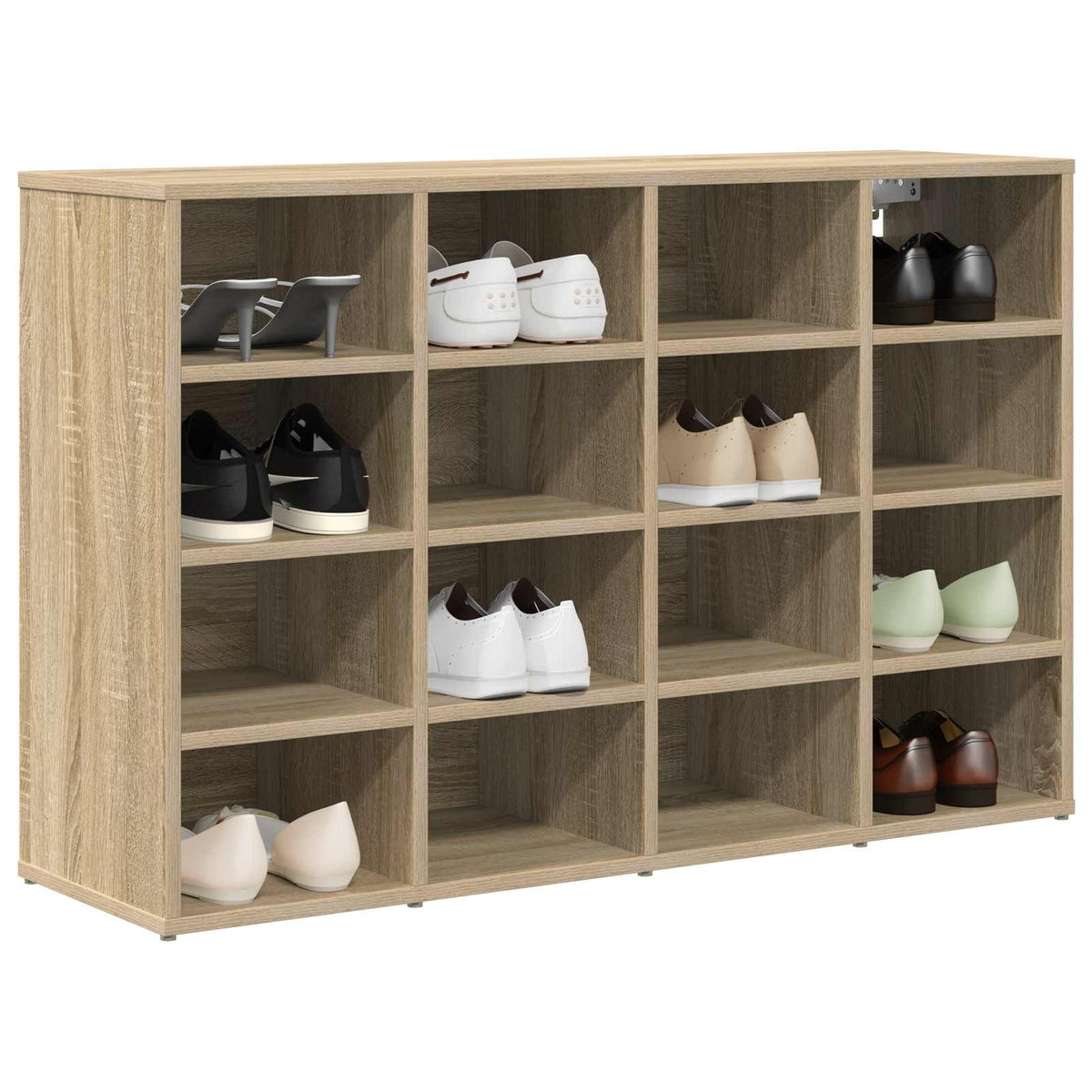 Schuhschrank 103 x 30 x 67 cm Holzwerkstoff Sonoma-Eiche