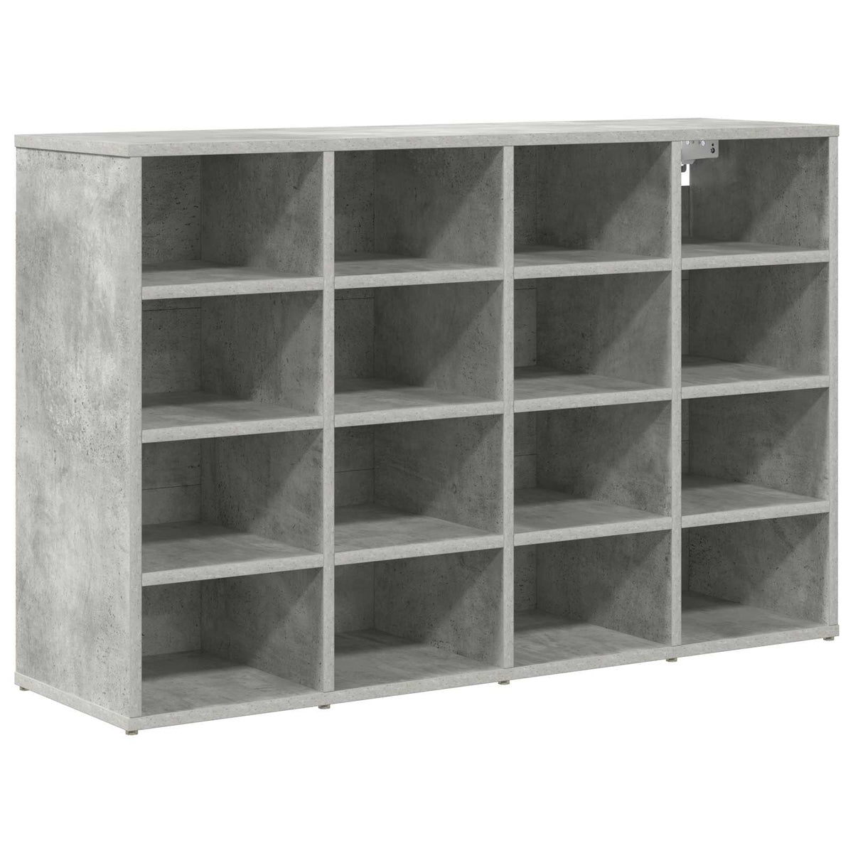 Schuhschrank 103 x 30 x 67 cm Holzwerkstoff Betongrau