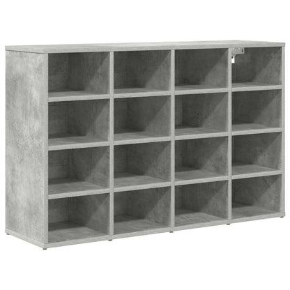Schuhschrank 103 x 30 x 67 cm Holzwerkstoff Betongrau