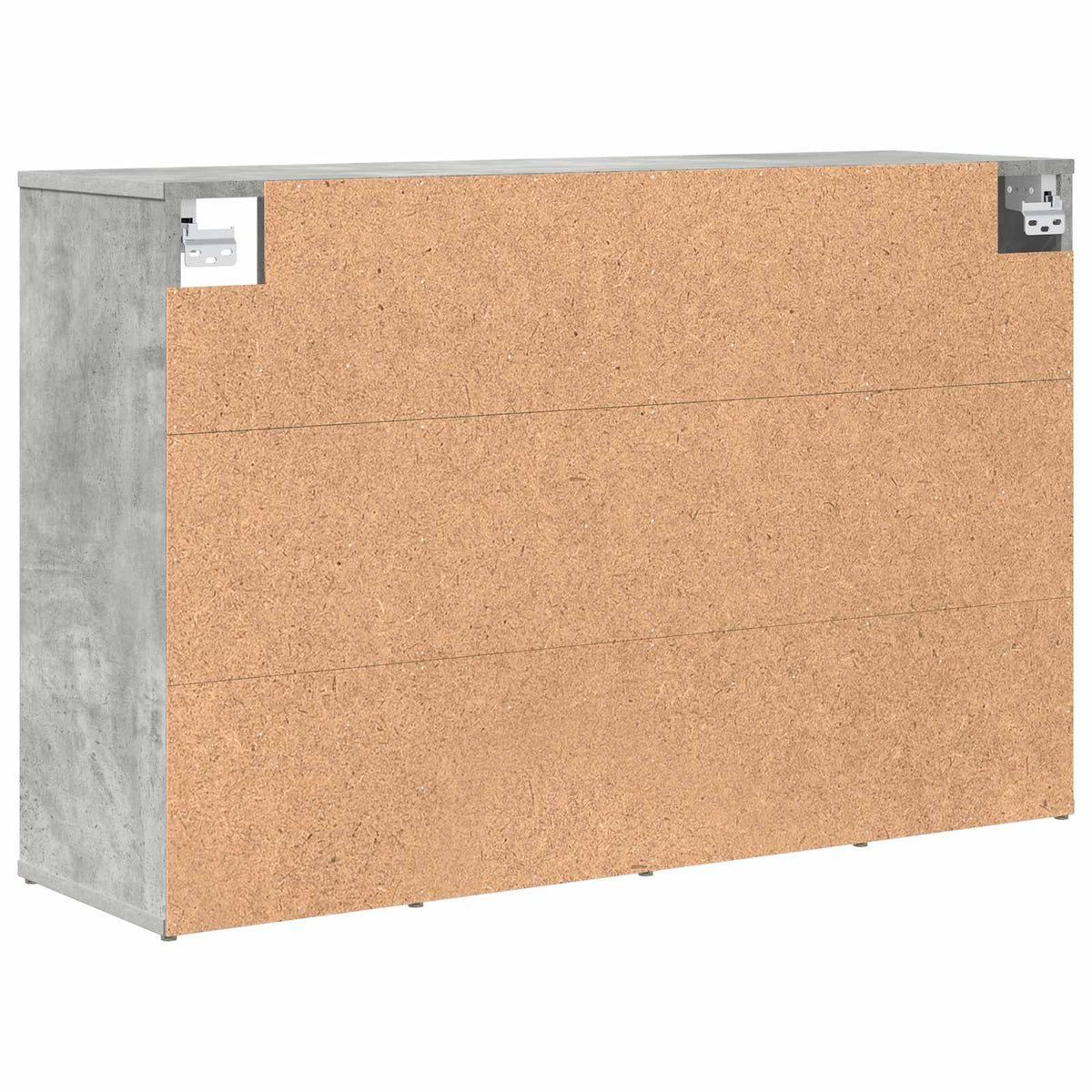 Schuhschrank 103 x 30 x 67 cm Holzwerkstoff Betongrau