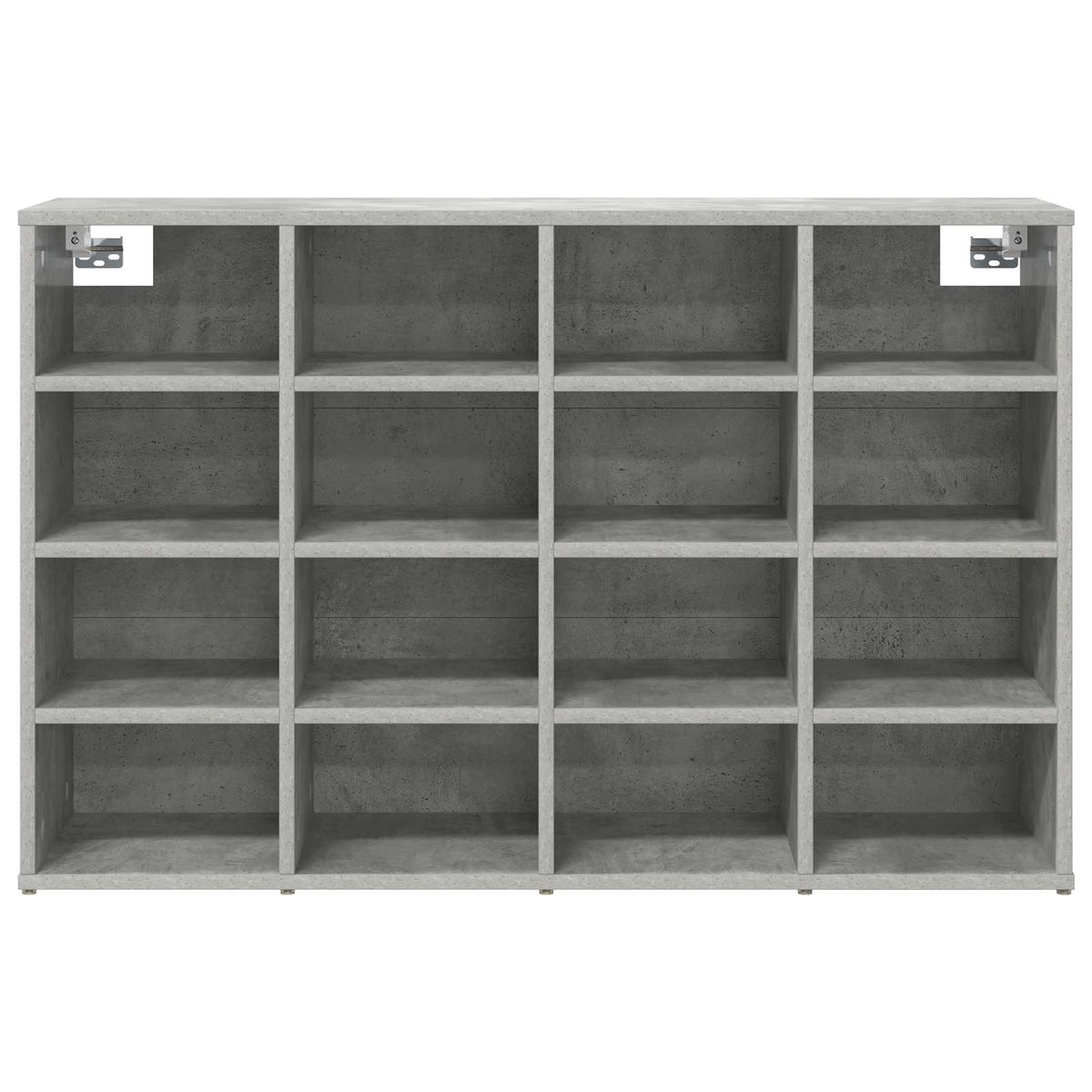 Schuhschrank 103 x 30 x 67 cm Holzwerkstoff Betongrau