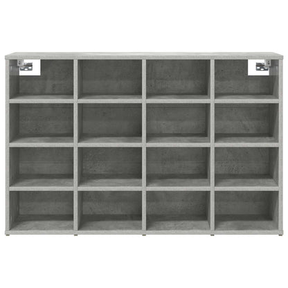Schuhschrank 103 x 30 x 67 cm Holzwerkstoff Betongrau